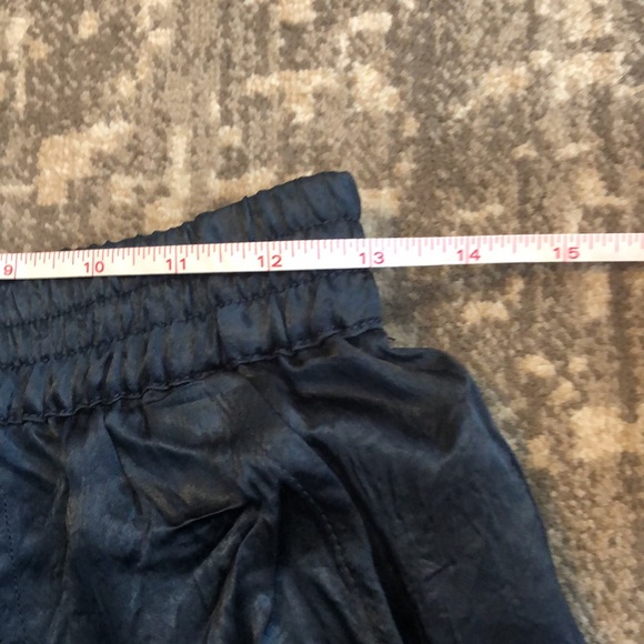Current Air Blue Crinkle Satin Joggers sz XS. Coord top available too! - Picture 8 of 8